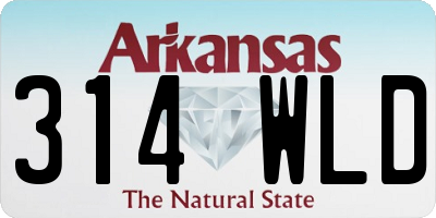 AR license plate 314WLD