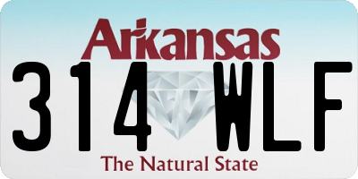 AR license plate 314WLF