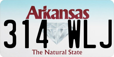 AR license plate 314WLJ