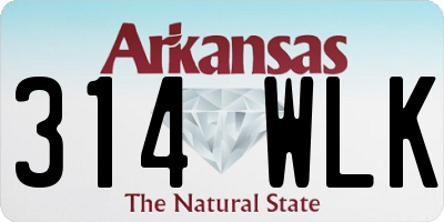AR license plate 314WLK
