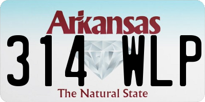 AR license plate 314WLP