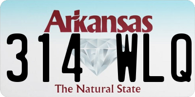 AR license plate 314WLQ