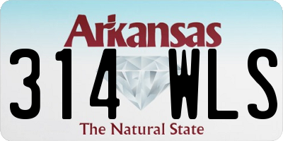 AR license plate 314WLS