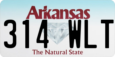 AR license plate 314WLT