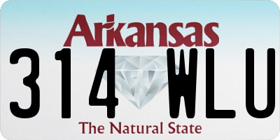 AR license plate 314WLU
