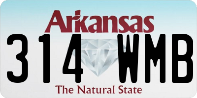 AR license plate 314WMB