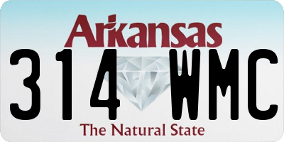 AR license plate 314WMC