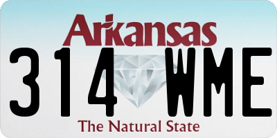 AR license plate 314WME