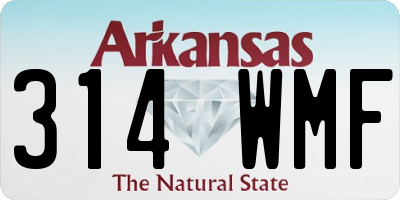 AR license plate 314WMF