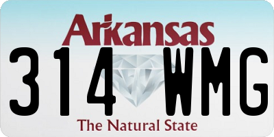 AR license plate 314WMG