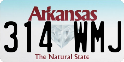 AR license plate 314WMJ