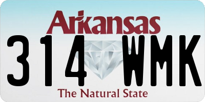 AR license plate 314WMK
