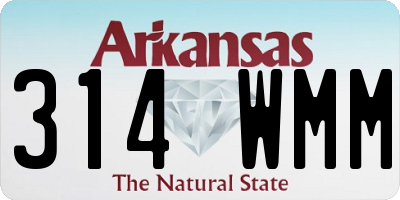 AR license plate 314WMM
