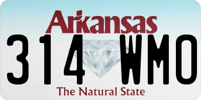 AR license plate 314WMO