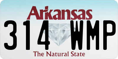 AR license plate 314WMP
