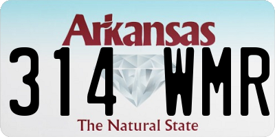 AR license plate 314WMR