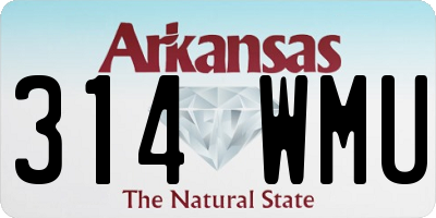AR license plate 314WMU