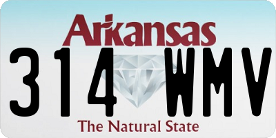 AR license plate 314WMV