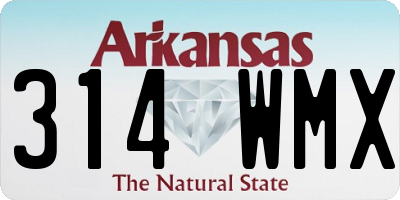 AR license plate 314WMX