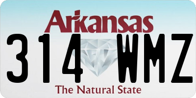 AR license plate 314WMZ