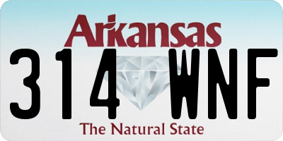 AR license plate 314WNF