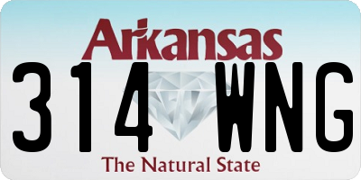 AR license plate 314WNG