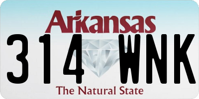 AR license plate 314WNK