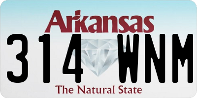 AR license plate 314WNM