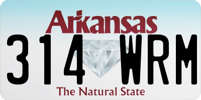 AR license plate 314WRM