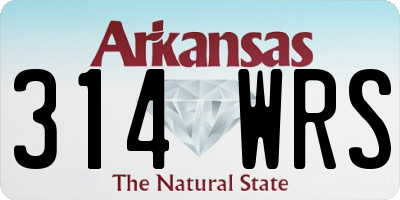AR license plate 314WRS
