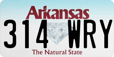 AR license plate 314WRY