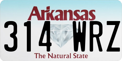 AR license plate 314WRZ