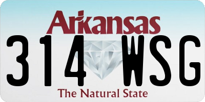 AR license plate 314WSG