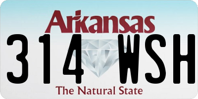 AR license plate 314WSH