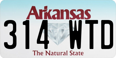 AR license plate 314WTD