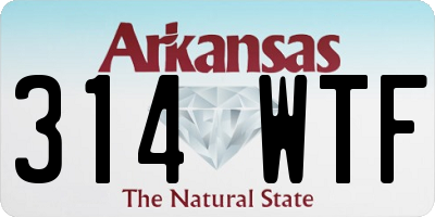 AR license plate 314WTF