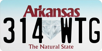 AR license plate 314WTG