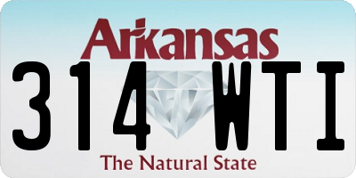AR license plate 314WTI