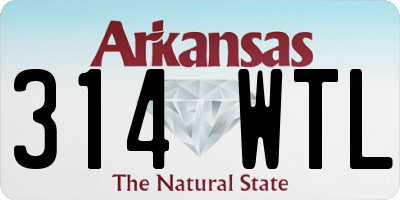 AR license plate 314WTL