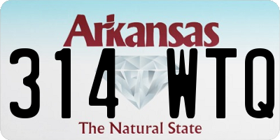 AR license plate 314WTQ