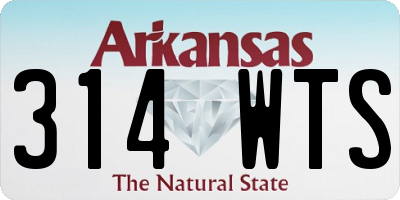 AR license plate 314WTS