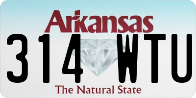AR license plate 314WTU