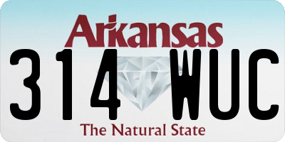 AR license plate 314WUC