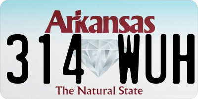 AR license plate 314WUH