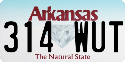 AR license plate 314WUT