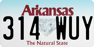 AR license plate 314WUY