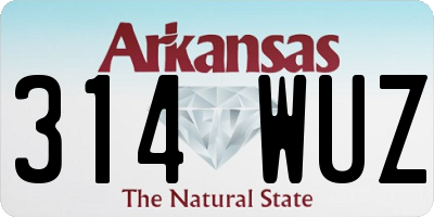 AR license plate 314WUZ