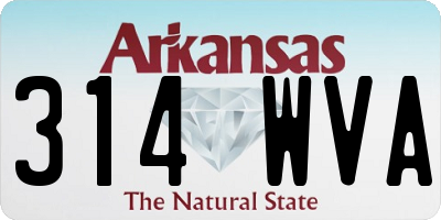 AR license plate 314WVA