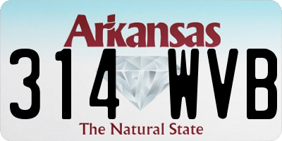 AR license plate 314WVB