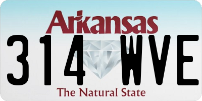 AR license plate 314WVE